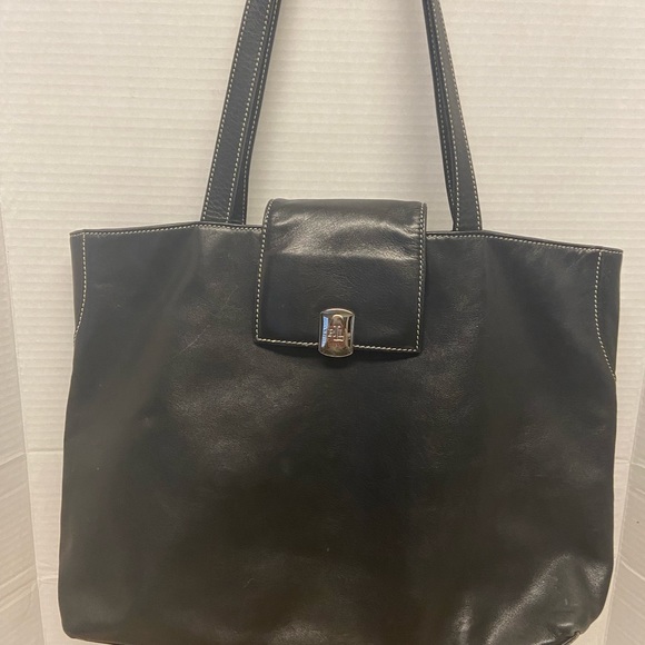 Lauren by Ralph Lauren Leather Tote Bag - Picture 2 of 14